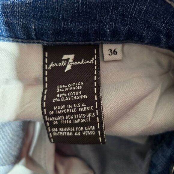 7 For All Mankind Vintage Y2K Standard Straight Leg Jeans - Picture 4 of 5